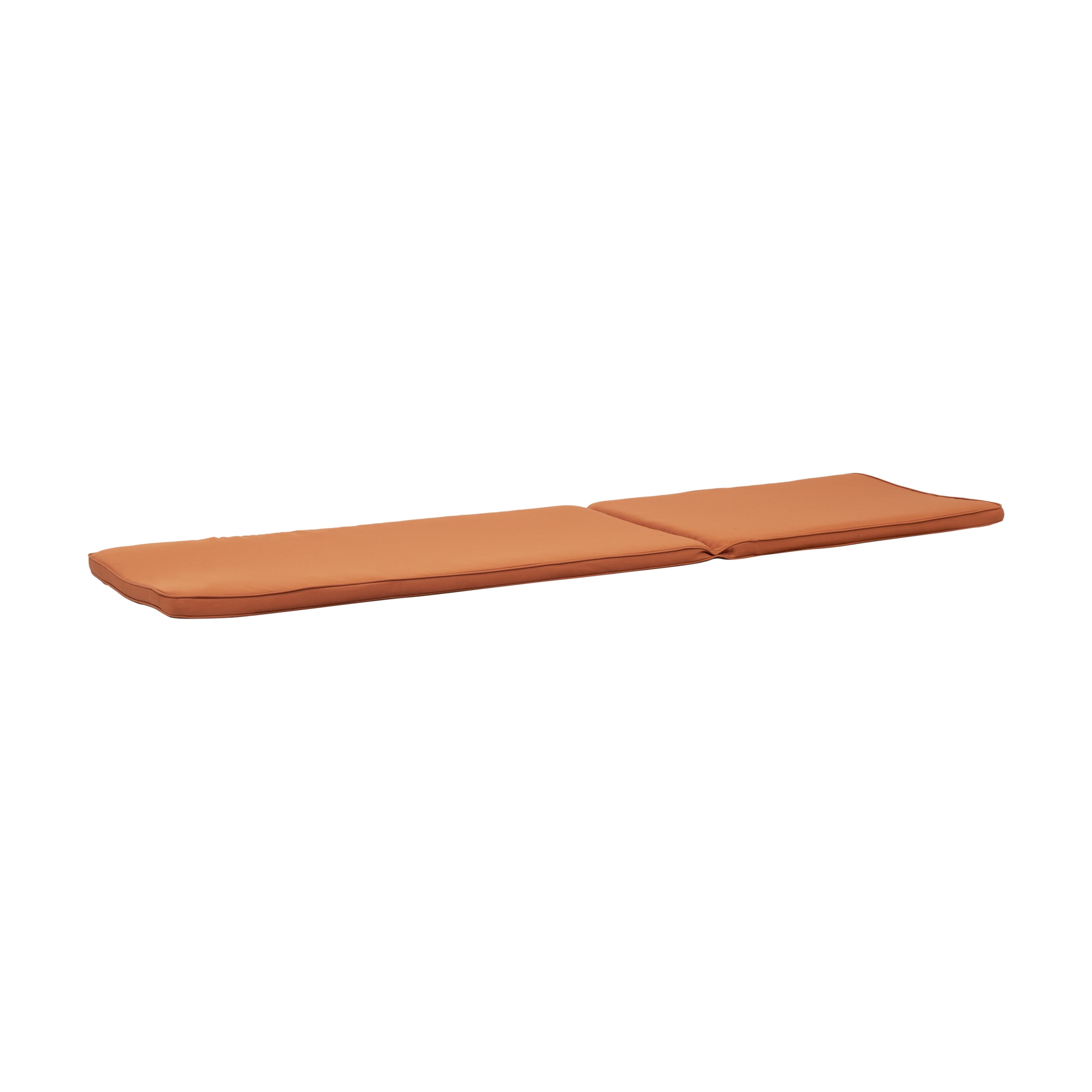 Maddison Outdoor Fabric Chaise Lounge Cushion, Set of 2, Rust Orange