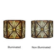 thumbnail image 2 of CHLOE Lighting INNES Tiffany-style 3pcs Folding Mission Fireplace Screen 45" Wide, 2 of 4
