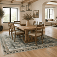 thumbnail image 6 of Licolica Non Slip Washable Area Rug Low Pile Vintage Rug for Living Room Bedroom Dining Room, Saga Green, 5'x8', 6 of 12