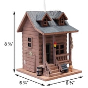 Home Bazaar Log Cabin Bird House