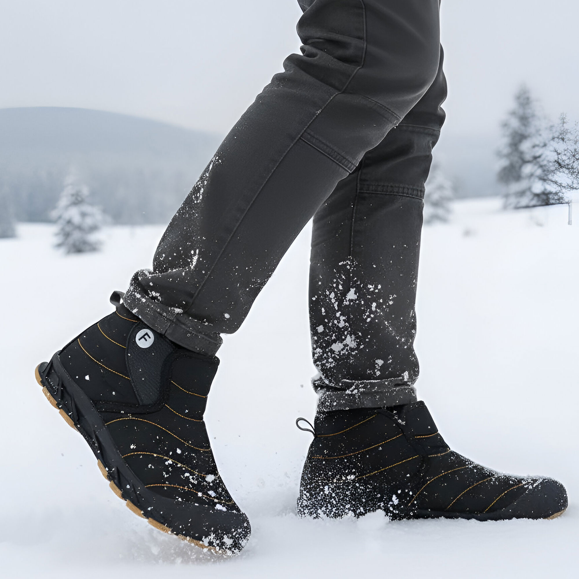Ecetana Men's Waterproof Winter Snow Boots photo 2