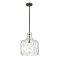 thumbnail image 3 of Daelan 12 in. 1-Light Indoor Pear Black Finish Pendant Light, 3 of 4