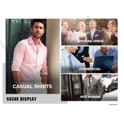Casey Kevin Mens Dress Shirts Wrinkle Free Slim Fit Stretch Long Sleeve Business Casual Button Down Shirts with Pocket for Men