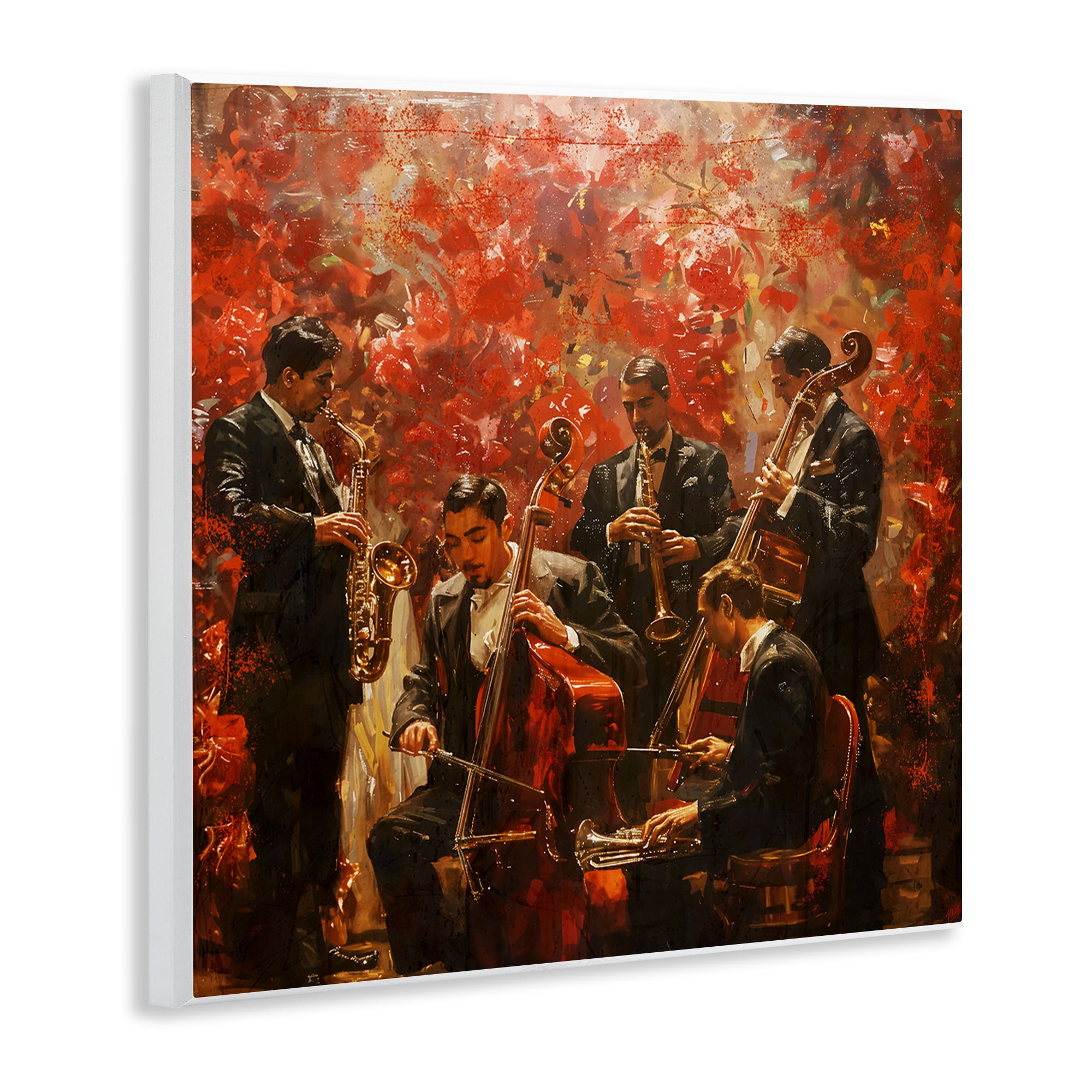 Stupell Industries Play More Jazz Performance Wall Plaque Art, design by Marta Wiley
