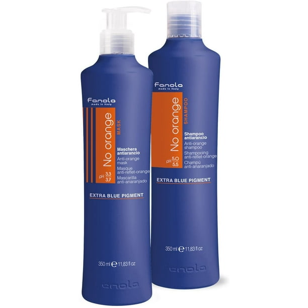 Fanola No Orange Shampoo And Mask 350ml 11 oz Combo Walmart Com Walmart Com