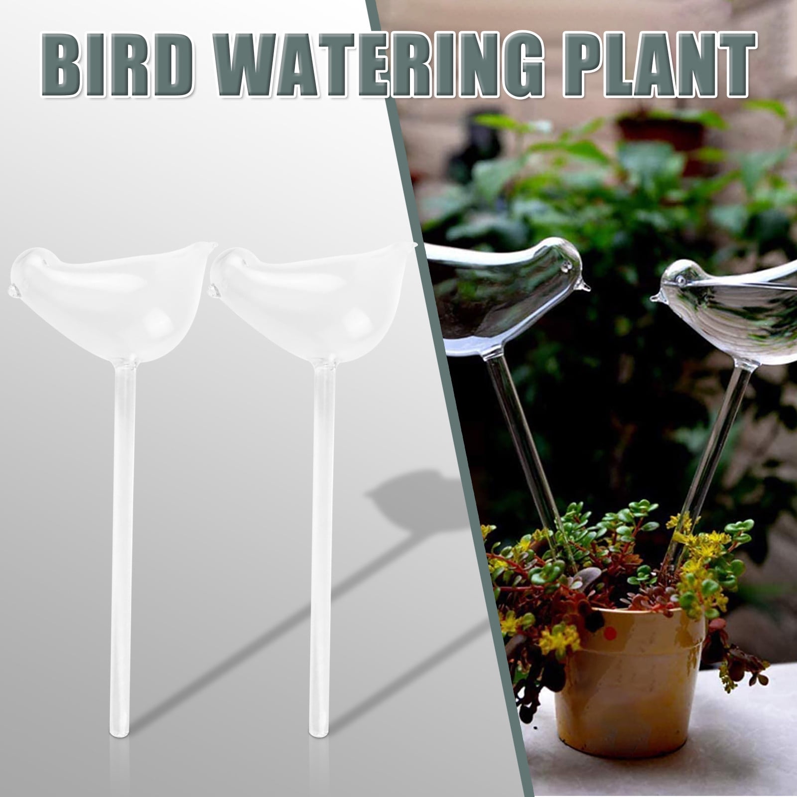 2PC Automatic Self Watering Device Waterer Houseplant Plant Pot Garden Drip-Kit 