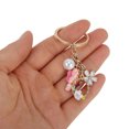 thumbnail image 5 of Unique Bargains 1 Pc Handbag Charms Keychains Flowers Butterfly Bag Accessories White, 5 of 5