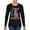 Black, variant on Dean Russo In My Mind Dog Lover Womens Graphic Long Sleeve T-Shirt, Royal, Small