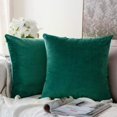thumbnail image 1 of Lot de 2 Housse de coussin en velours Housse de coussin Housse de coussin décoratif Coussin de canapé Coussin lombaire Housse de coussin Housse de coussin 45x45 cm Vert Malachite, 1 of 5