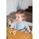 thumbnail image 4 of Soft silicone baby bib with light blue food catcher, 4 of 4