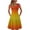 Orange Womens Summer Dress, variant on USSUMA Summer Dresses for Women 2022, Women's Sleeveless A Line Party Mini Dress Tie-Dye Gradient Rainbow Print Sundress Swing Summer Short Dress