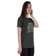 thumbnail image 1 of Inkmeso Womens Quote Top Never Underestimate The Power Of A Girl With A Book Graphic Print Tee T-Shirt, 1 of 7