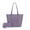 Lilac, variant on MKF Collection Mina Women's Tote Bag with Wallet, Vegan Leather Handbag Purse Set by Mia K - Black