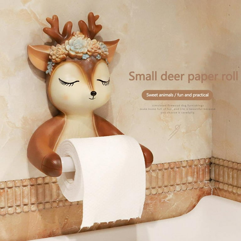 Bathroom Toilet Paper Holder Black - Dear Household