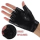 thumbnail image 2 of ColoMX 2 pares de guantes sin dedos para niños: guantes de baile sin dedos para niños - Mitones de poliuretano calados con adornos brillantes para fiestas de Halloween., 2 of 7