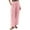 Pink, variant on Turilly Womens Wide Leg Pants Fall Fashion Women Casual Pocket Button Elastic Waist Full Length Pants