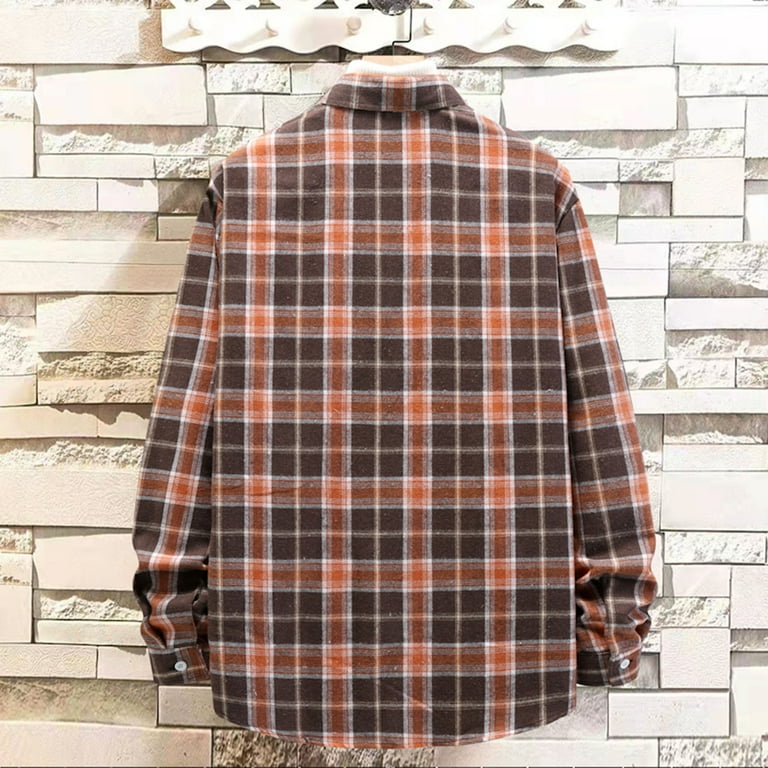 Casual Lapel Long Sleeve Plaid Overcoat Casual Lapel Long Sleeve Plaid Overcoat