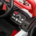 thumbnail image 4 of Xuanlur 12V 4.5AH Ride on UTV for Kids, Electric Car w/Parents Control & App Control, 25W*2 Motors Battery Powered w/Slow Start, Swing Function, Lights, Music, Ride on Toy for Kids Aged 3-6, Red, 4 of 7