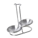 thumbnail image 5 of Soporte doble de acero inoxidable para cucharón, soporte para utensilios de cocina, soporte para cucharas D re, 5 of 9