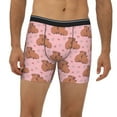thumbnail image 4 of Rocae Heart Capybara for Stretch Moisture-Wicking Underwear,Men's Underwear Boxer Briefs Medium, 4 of 9