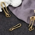 thumbnail image 4 of 3Pcs U Shape Hook Keychain Japanese Fish Hook Key Chain Brass Solid Bronze Key Buckle Belt Clip Holder for Women Men Wallet Badge Bronze, 4 of 6