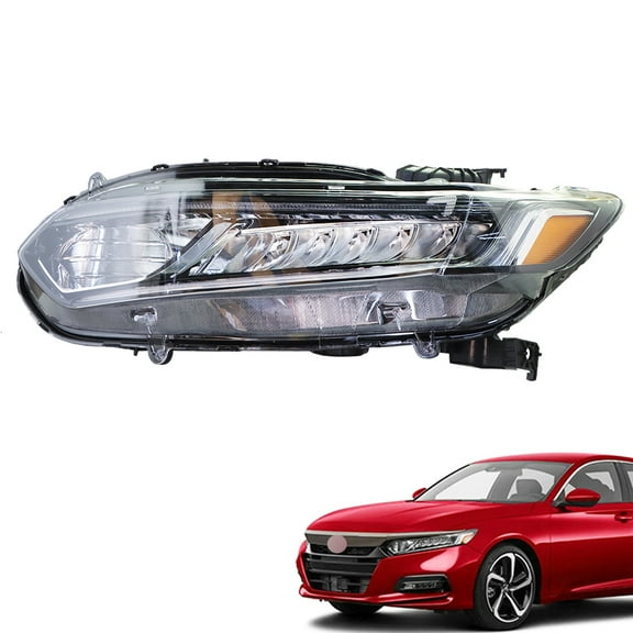 munirater Headlights Assembly Replacement for Honda Accord 2018-2021 Projector Headlights Headlamps with LED DRL Signal Driver Side