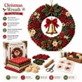thumbnail image 2 of 3D Christmas Fabric Poke Art Kit, Christmas Wreath DIY Kit for Adults, Quilted Fabric Art Kit with Easy Step-by-Step Guide, 2 of 7