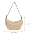 thumbnail image 4 of Bolso bandolera para mujer Bolso casual de color sólido para mujeres adolescentes (caqui), 4 of 8
