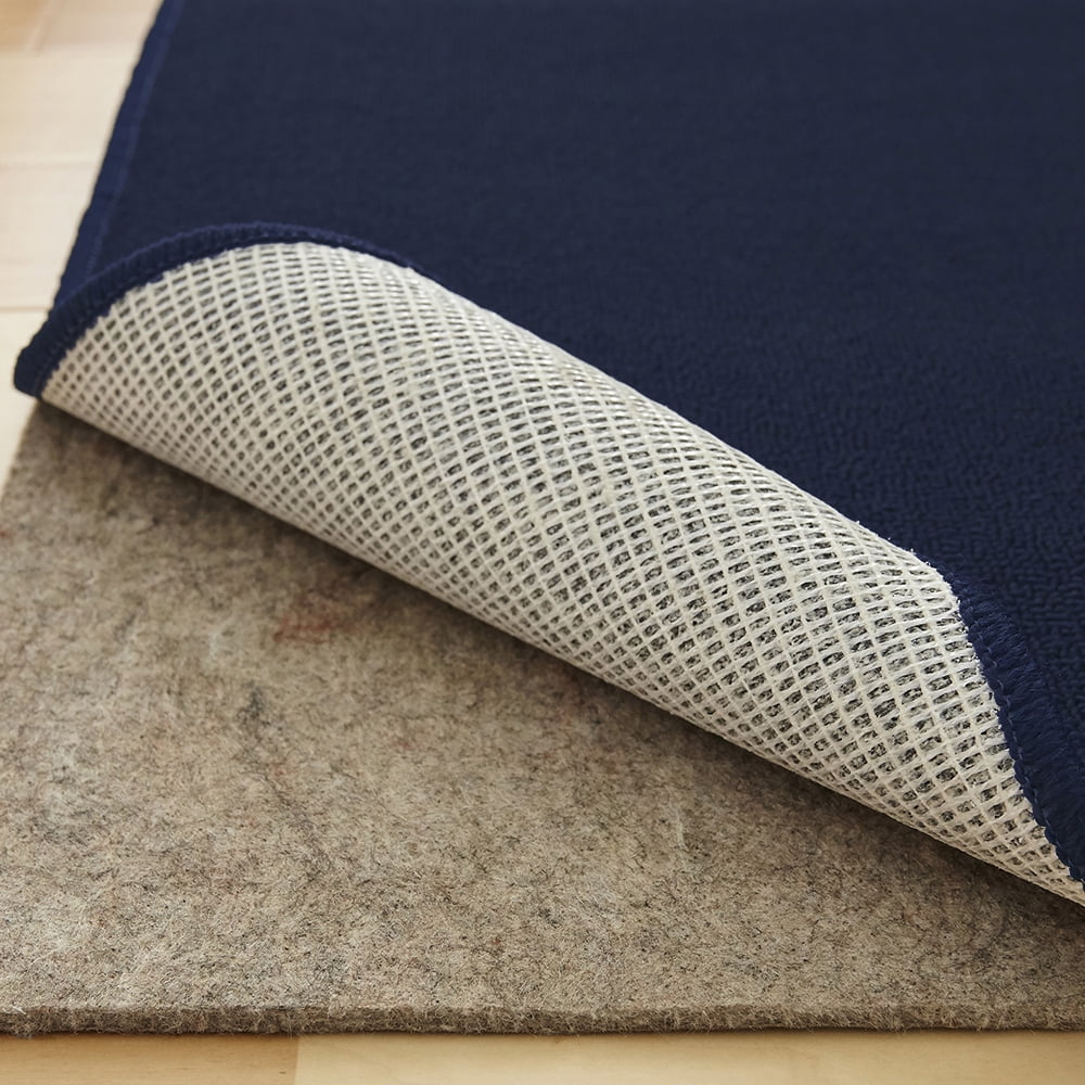 Mainstays Titan Solid Indoor Accent Rug, Navy, 17" x 30"
