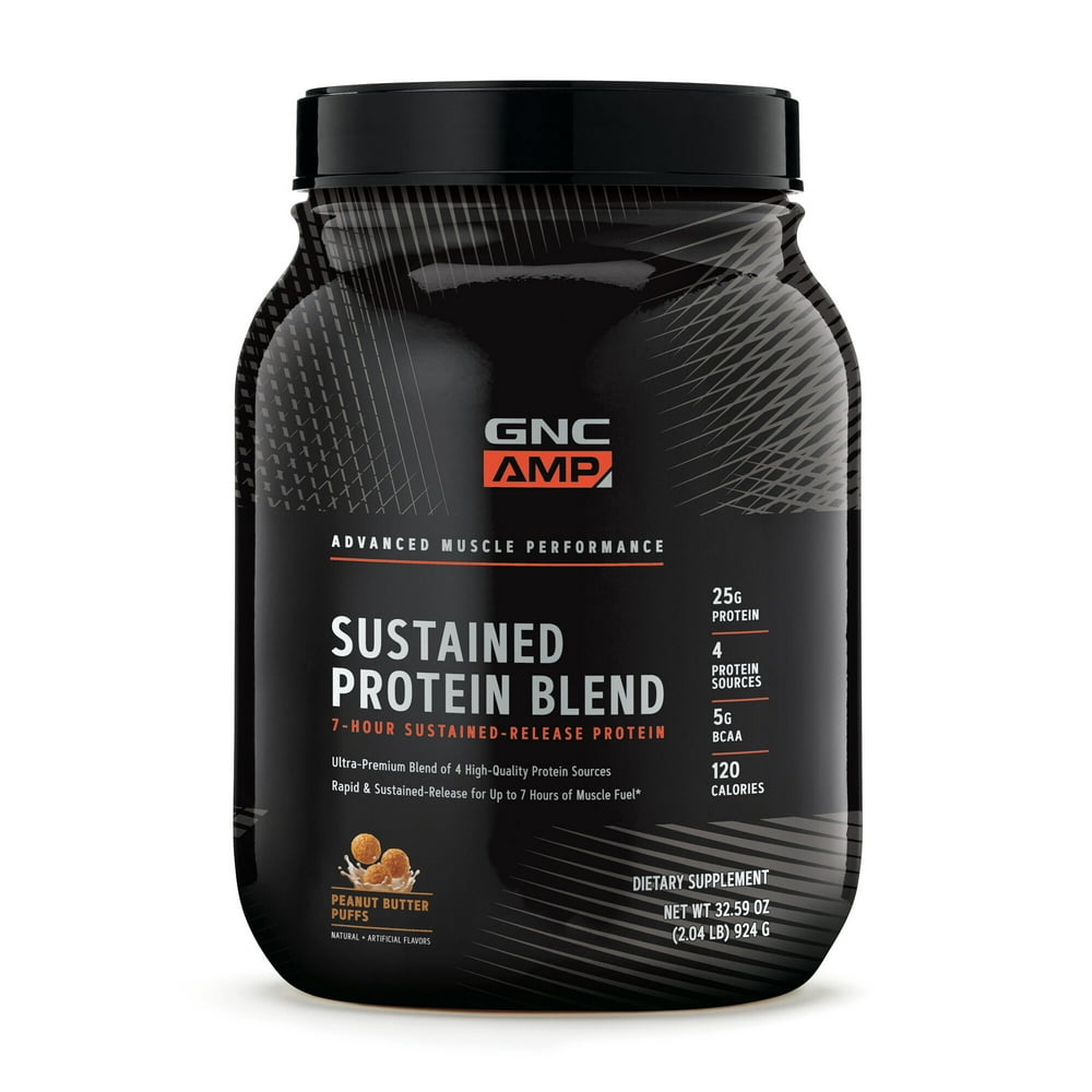 GNC AMP Sustained Protein Blend