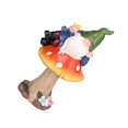 thumbnail image 1 of Garden Ornament Mushroom Faceless Gnome Statue Standing Sculpture Resin Statue for Home Courtyard DecorationBS3008 Mushroom Butterfly, 1 of 4
