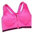 thumbnail image 6 of VerPetridure Womens Sports Bras Clearance Women Zip Front Sports Bras Wireless Post Surgery Bra Active Yoga Sport Yoga Bra, 6 of 7