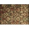 thumbnail image 1 of Ahgly Company Indoor Rectangle Abstract Brown Contemporary Area Rugs, 2' x 4', 1 of 4