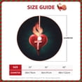 thumbnail image 5 of Lsque The Binding of Isaac Print Christmas Tree Skirt with Ties and Velcro,Xmas Holiday Decorations, Adjustable Tree Skirt-48", 5 of 6