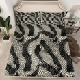 thumbnail image 2 of Manfei Boys Girls Abstract Animal Print 3pcs Twin Sheet Sets,Jungle Wildlife Twin Fitted Sheet,Reptile Animal Snake Breathable Flat Sheet,Super Cozy Room Decor, 2 of 7