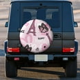 thumbnail image 5 of Kll Eiffel Tower And Butterflies Tire Cover,Universal Wheel Tire Cover For Trailer, Rv, Suv, Truck,Camper And Many Vehicle,(16 Inch), 5 of 8