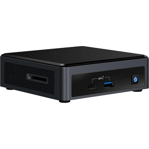 Intel NUC Kit Home & Business Mini Desktop Black (Intel i5-10210U 4-Core, 16GB RAM, 1TB PCIe SSD, Intel UHD, Wifi, Bluetooth, 1xHDMI, SD Card, Win 10 Pro)