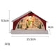 thumbnail image 4 of Billuyoard Decoración de escritorio del conjunto del pueblo LED de la casa de la nieve de la resina Kits de decoración para fiestas Muñeco de nieve, 4 of 6