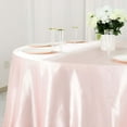 thumbnail image 6 of Efavormart 132 Inch Satin Round Tablecloth, Washable Linen Table Cover, Decorative Silky Fabric for Wedding, Party, Banquet Events - Rose Gold/Blush, 6 of 11