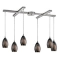 thumbnail image 2 of Elk Lighting Formations 6 Light Pendant in Satin Nickel and Ashflow, 2 of 2