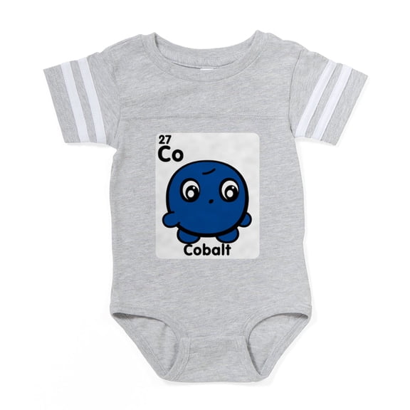 CafePress - Cute Element Cobalt Co - Cute Infant Baby Football Bodysuit