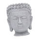 thumbnail image 1 of Maceta con forma de cabeza de Buda, maceta para plantas, decoración creativa gris, adorno, regalo para plantas. Estilo A, 1 of 9