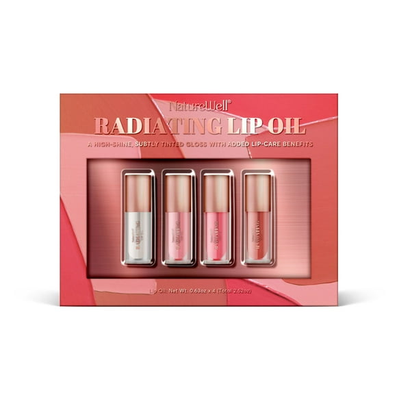 NatureWell Radiating Lip Oil, .63 oz., 4 pk.