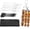 3*forks + 3*brush, variant on 3-Way Grill Skewers, Stainless Steel, with Push Slider Bar, Reusable