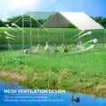 thumbnail image 6 of 10' x 13' x 6.6' Large Metal Chicken Coop with Run for 20 Chickens, Chicken Runs for Yard with Cover for Water-Resident, Walk-in Poultry Cage Chicken Pen/House Outdoor for Hen, Duck, Rabbit, Quail, 6 of 8
