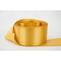Ribbon Bazaar Double Faced Satin 1/4 inch Old Gold 50 yards 100% Polyester Ribbon
