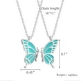 thumbnail image 5 of Mother Daughter Butterfly Necklaces, Matching Mommy and Me Butterfly Pendant Necklace Set for 2, Mom Daughter Chain Jewelry, Mother's Day Gift (Silver), 5 of 6