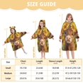 thumbnail image 3 of Wearable Blanket with Sleeves and Pocket Oversized Hooded Sweatshirt 3-14 YR Cute Highland Cow S, 3 of 7