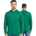 thumbnail image 4 of ProtectX 2-Pack High Visibility Lightweight Long Sleeve Hoodie, Sun Protection UPF 50+ Quick-Dry, SPF UV Shirt, Active Wear - Forest Green, Large, 4 of 11