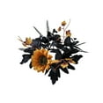 thumbnail image 2 of Qocolhg Fall Decorations Candle Rings Wreaths Thanksgiving Candle Ring Holder Artificial Maple Leaf Candle Garland Mini Flower Candleholder Wreaths for Thanksgiving Halloween Table Decorations, 2 of 6